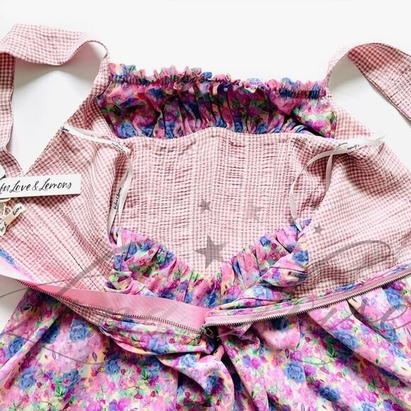 FOR LOVE & LEMONS Brenna Mini Floral Dress NWT - Picture 8 of 9